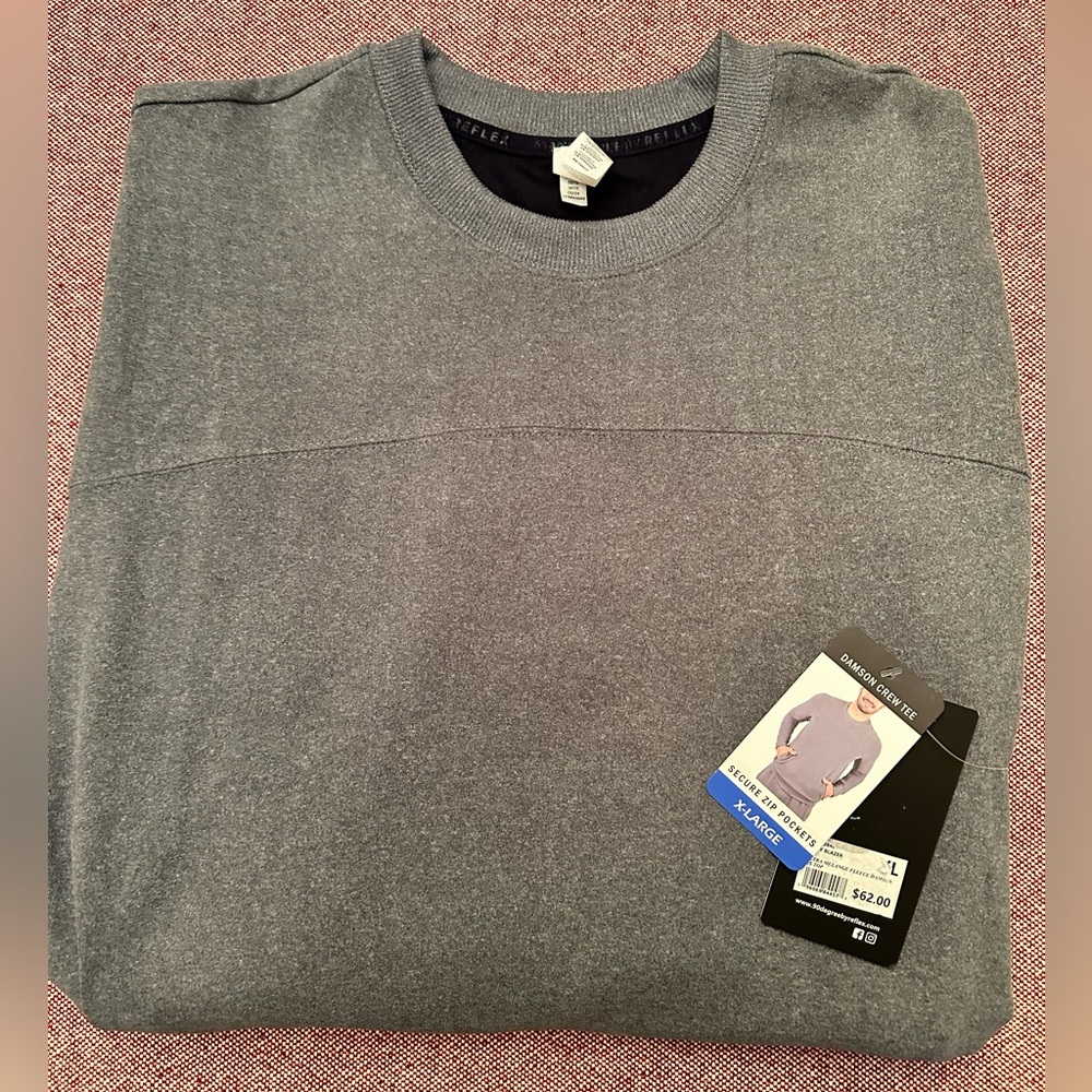 Men's Gray Crewneck Fleece